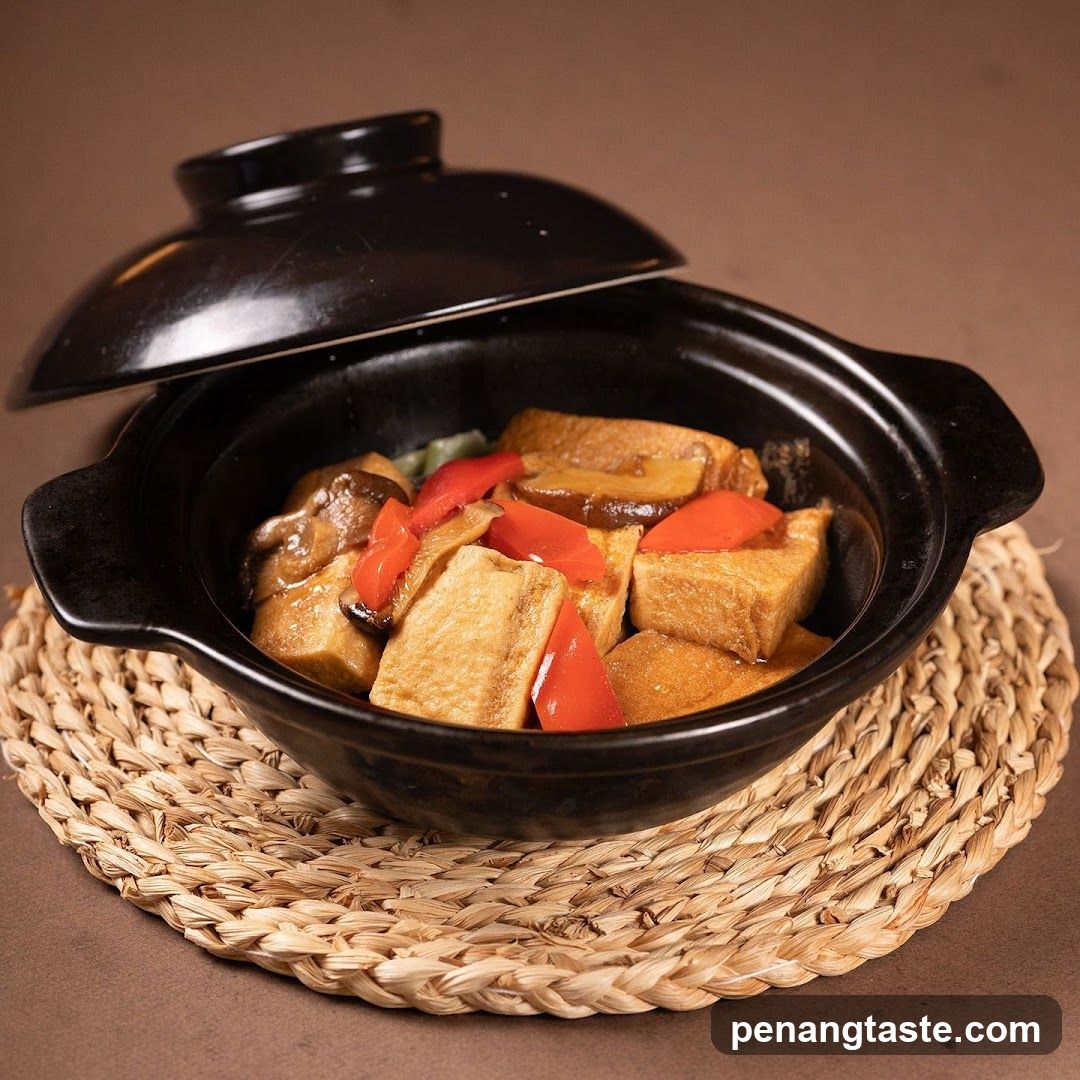 Stewed Tofu and Vegetables in Clay Pot