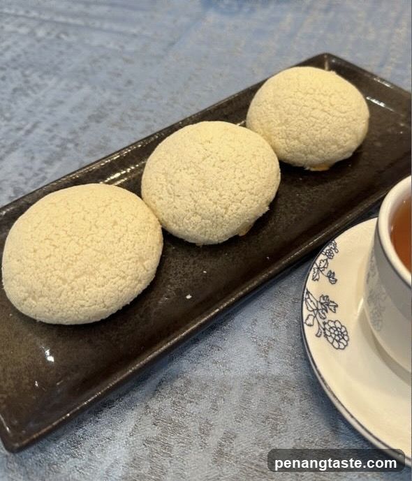 Three Creamy Pastries with Tea