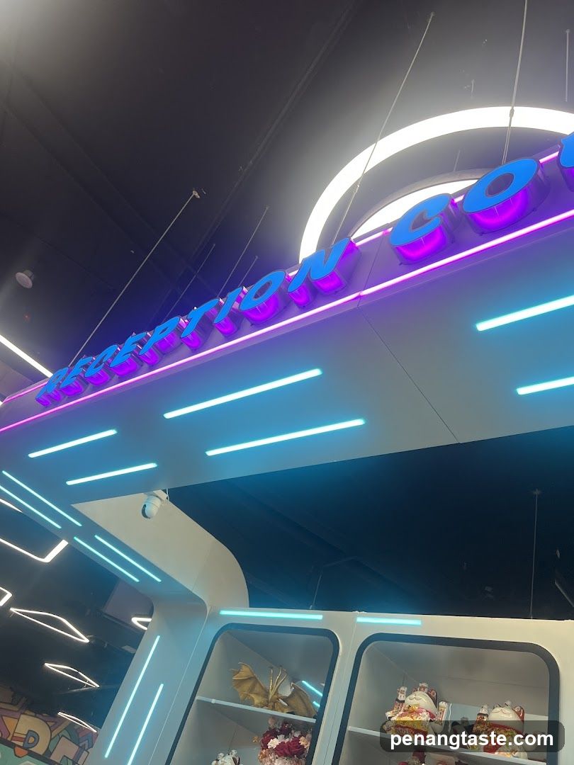 Neon-lit Interior Display