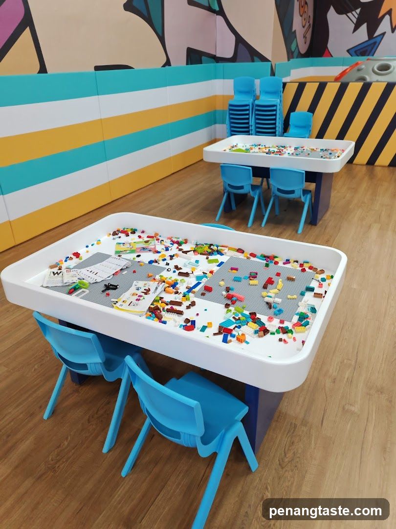 Play Area with LEGO Tables