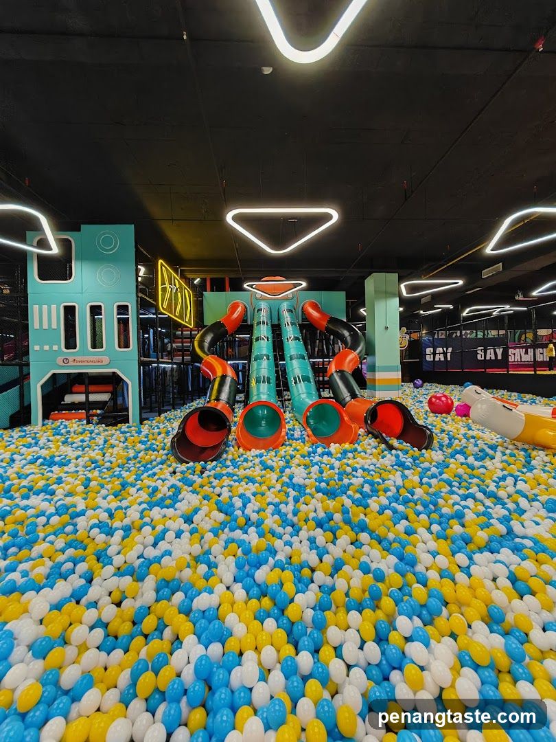 Indoor Play Area with Ball Pit and Slides