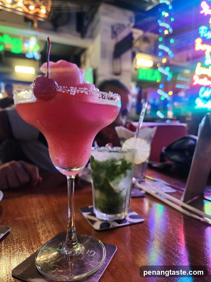 Bar Interior with Drinks