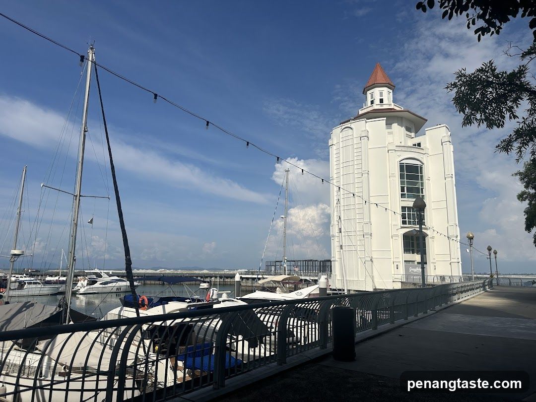 Marina with Tower Building