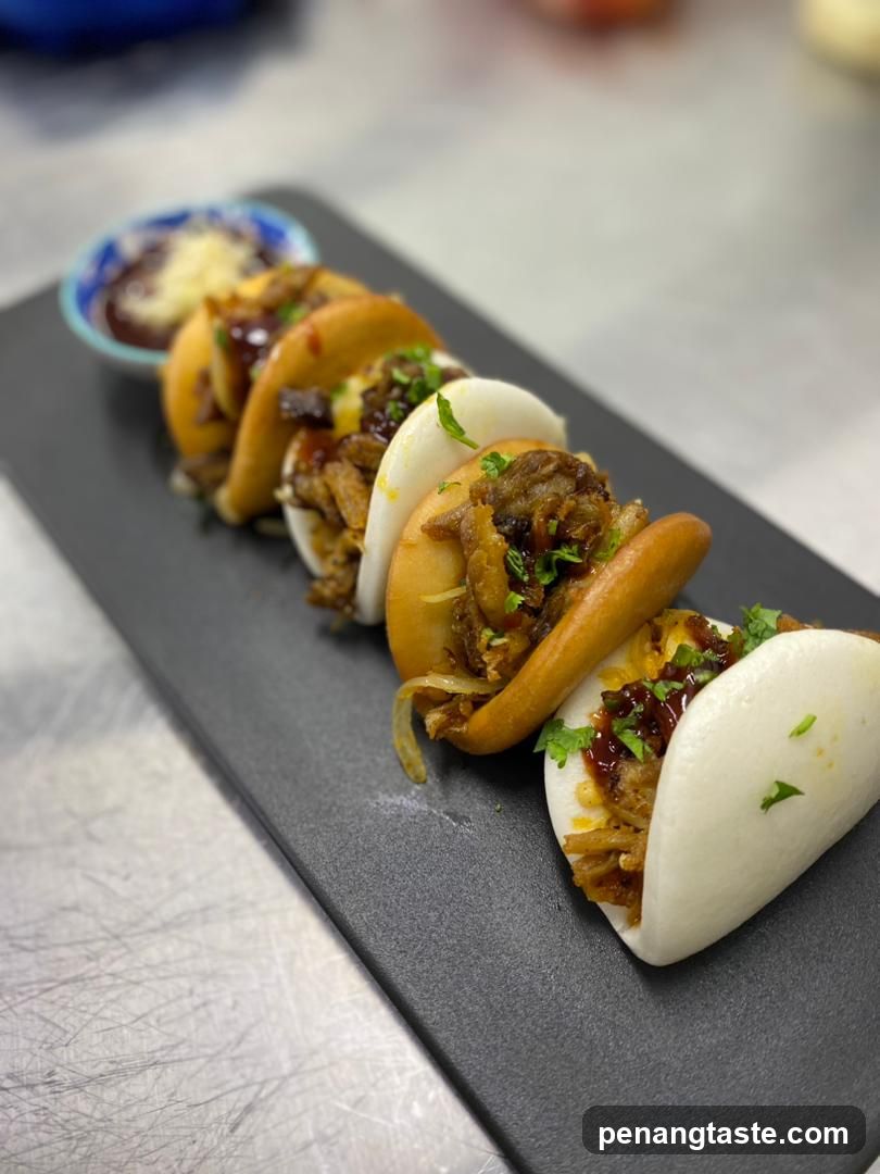 Stuffed Buns on a Slate Platter