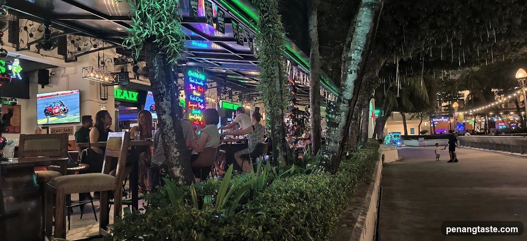 Night Scene at Outdoor Bar