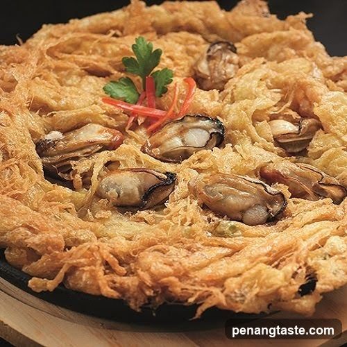 Fried Oyster Cake with Garnish