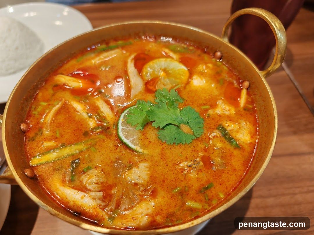 Thai Curry Dish in Copper Pot