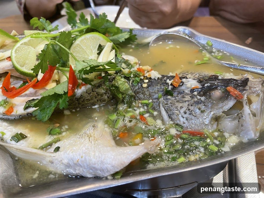 Steamed Fish with Lime and Chili