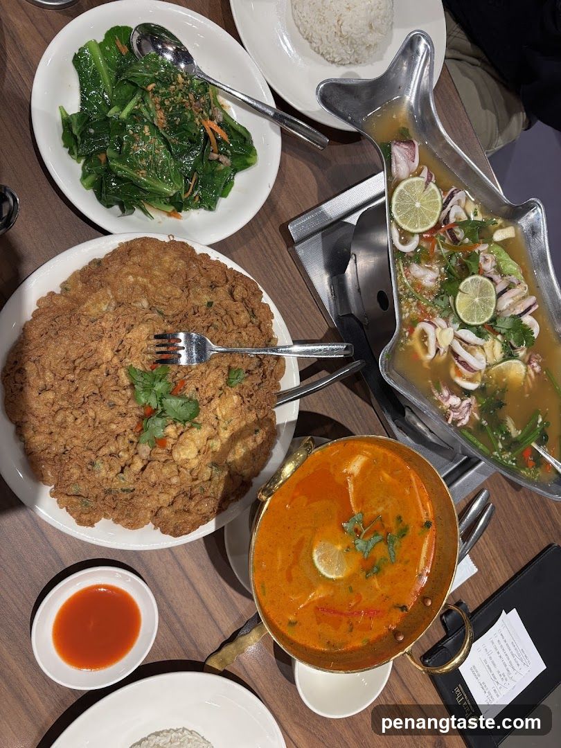 Thai Curry and Fried Dish Meal