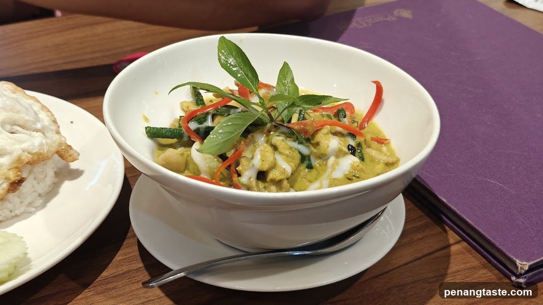Thai Curry Dish with Basil and Peppers