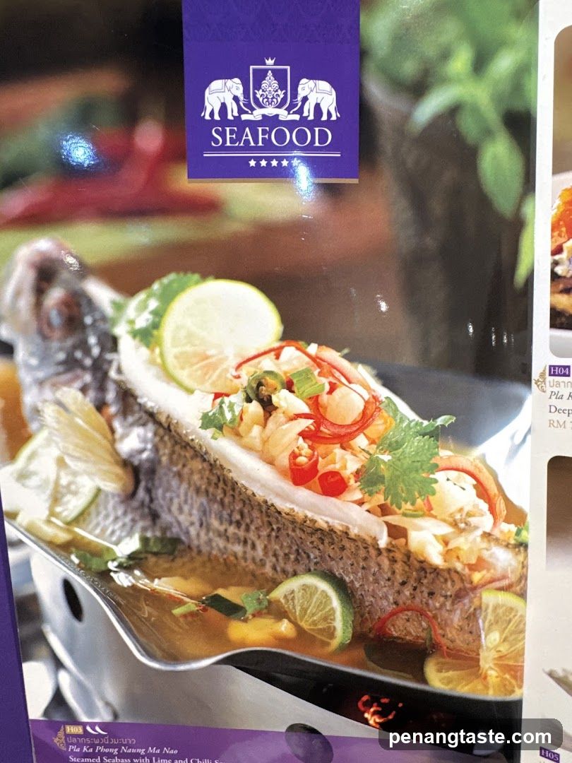 Seafood Dish Advertisement