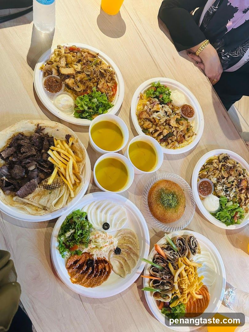 Middle Eastern Meal Spread