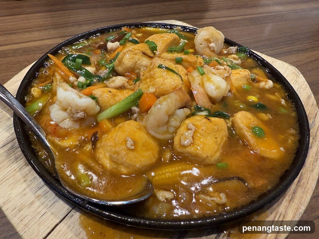 Sizzling Seafood and Tofu Stir Fry
