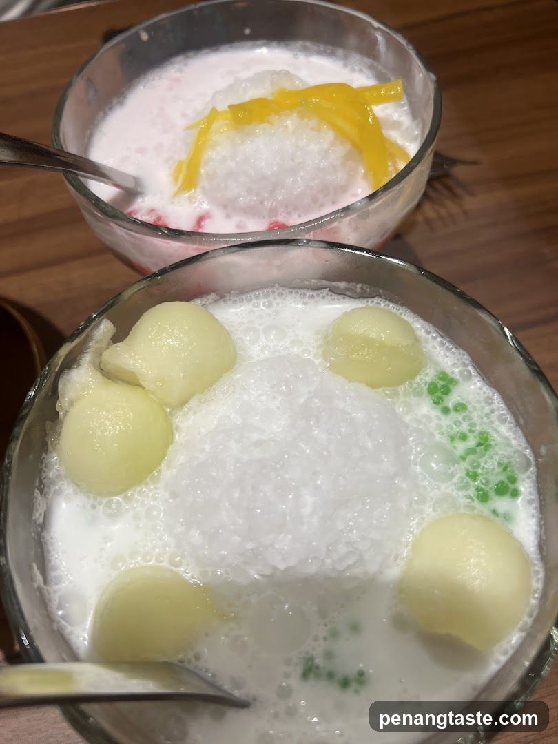 Dessert Bowls with Coconut Milk and Toppings