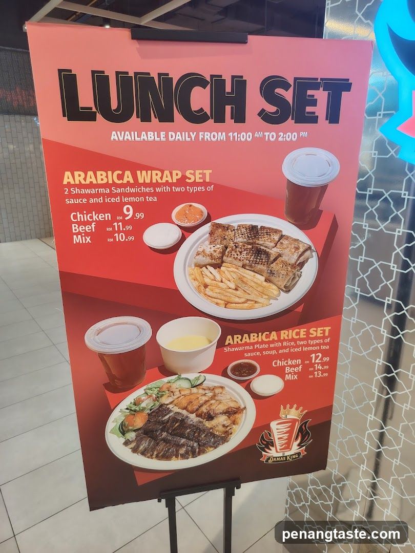 Lunch Set Menu Board