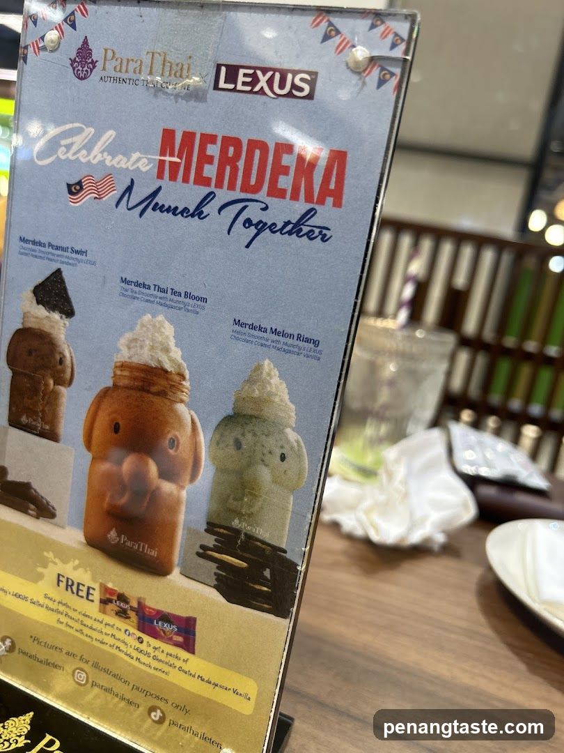 Para Thai Merdeka Menu Standee