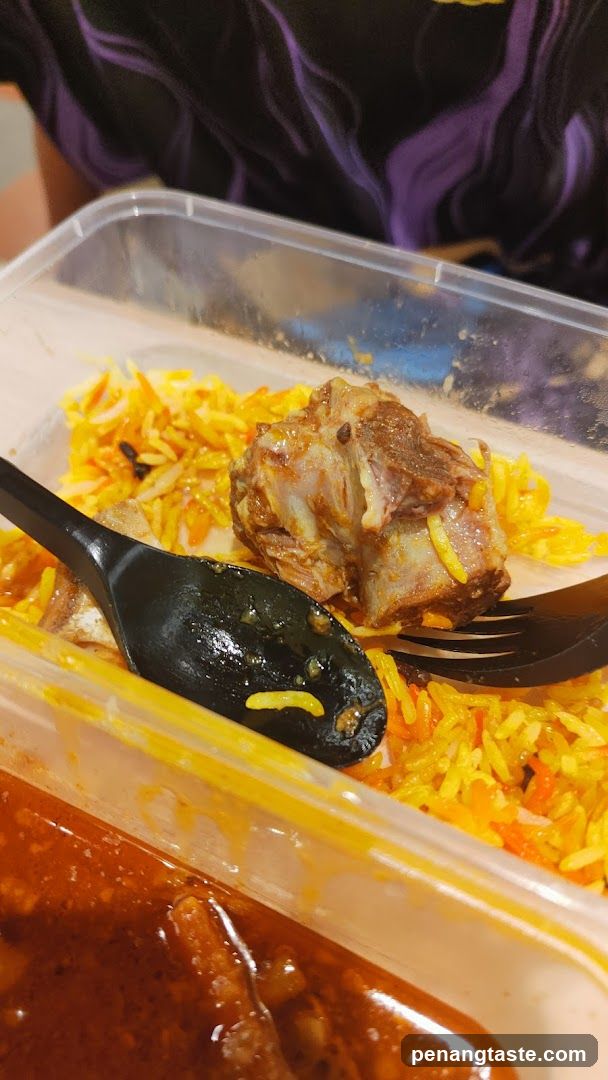Takeout Meal with Rice and Meat