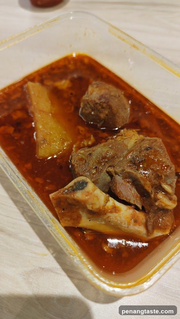 Spicy Meat and Bone Dish in Container