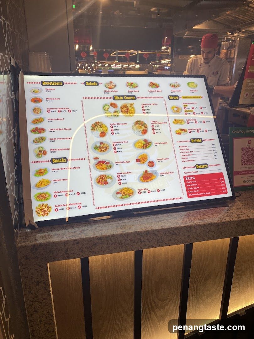 Restaurant Menu Board