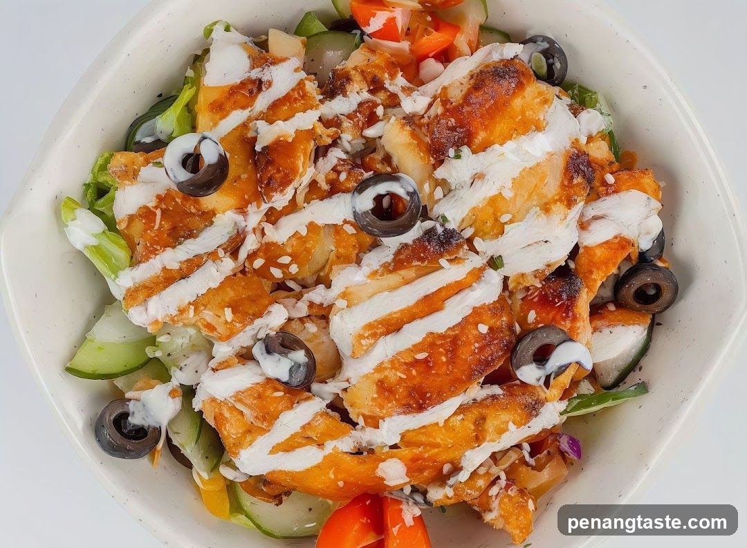 Grilled Chicken Salad with Dressing