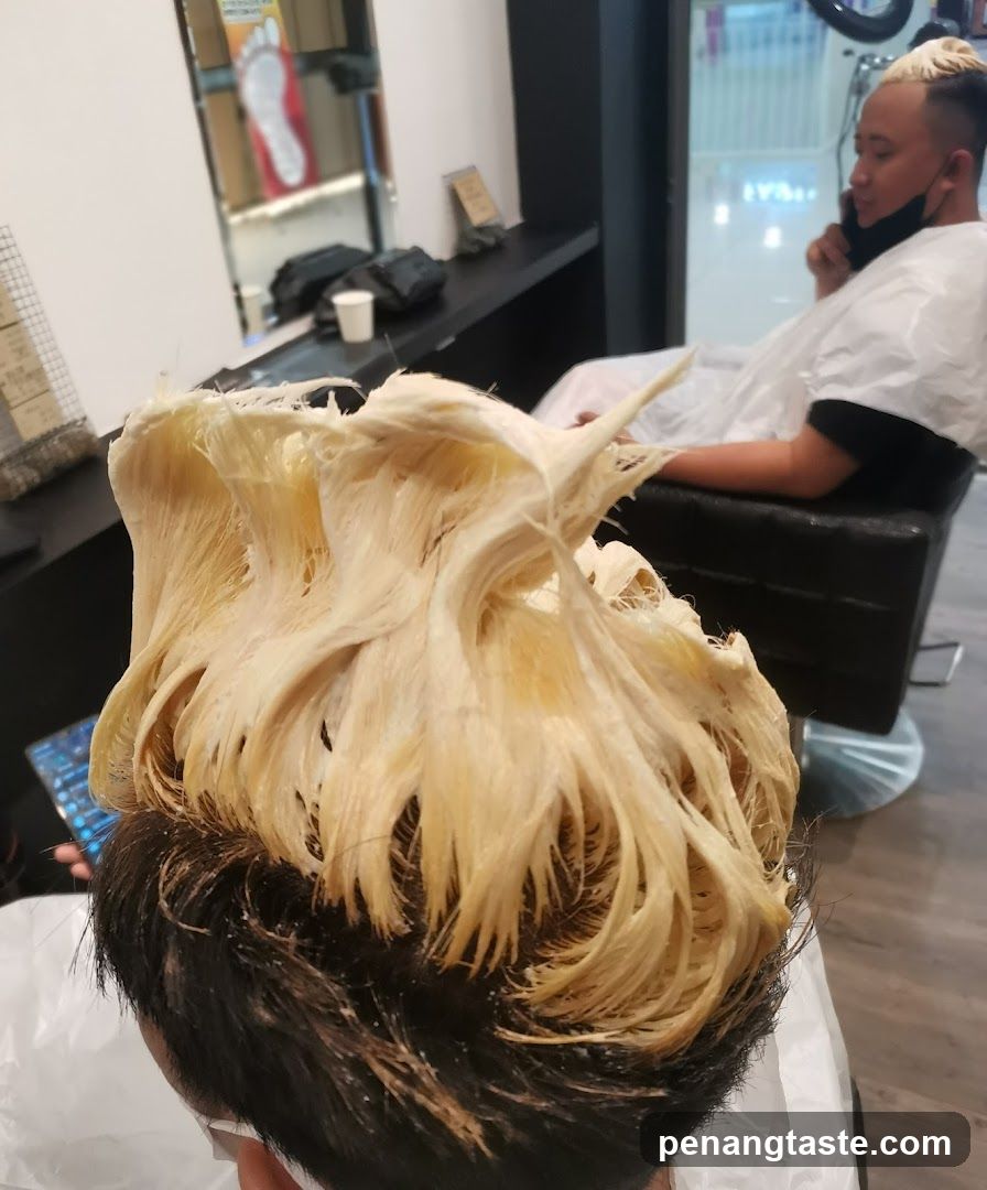Hair Bleaching Process in Salon