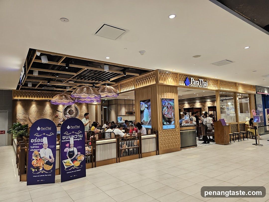 Thai Restaurant Interior and Exterior View
