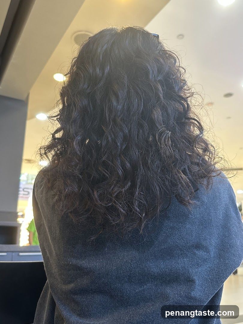 Curly Hair Back View