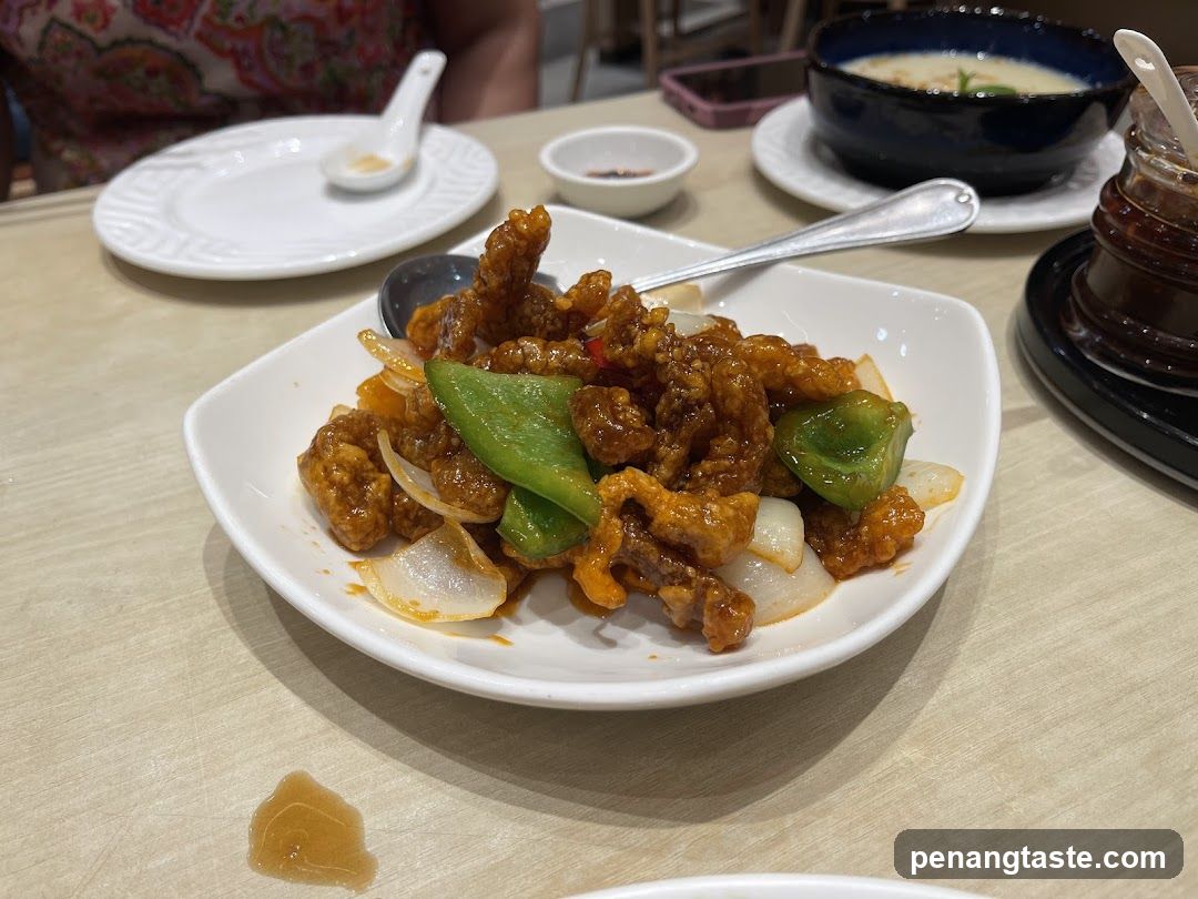 Crispy Chicken with Peppers and Onions