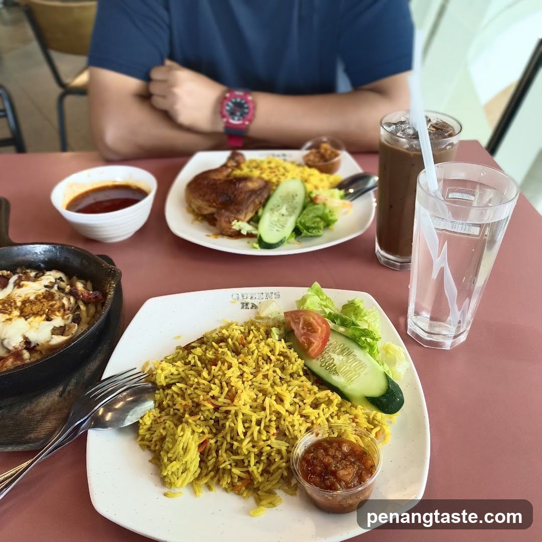 Meal at a restaurant