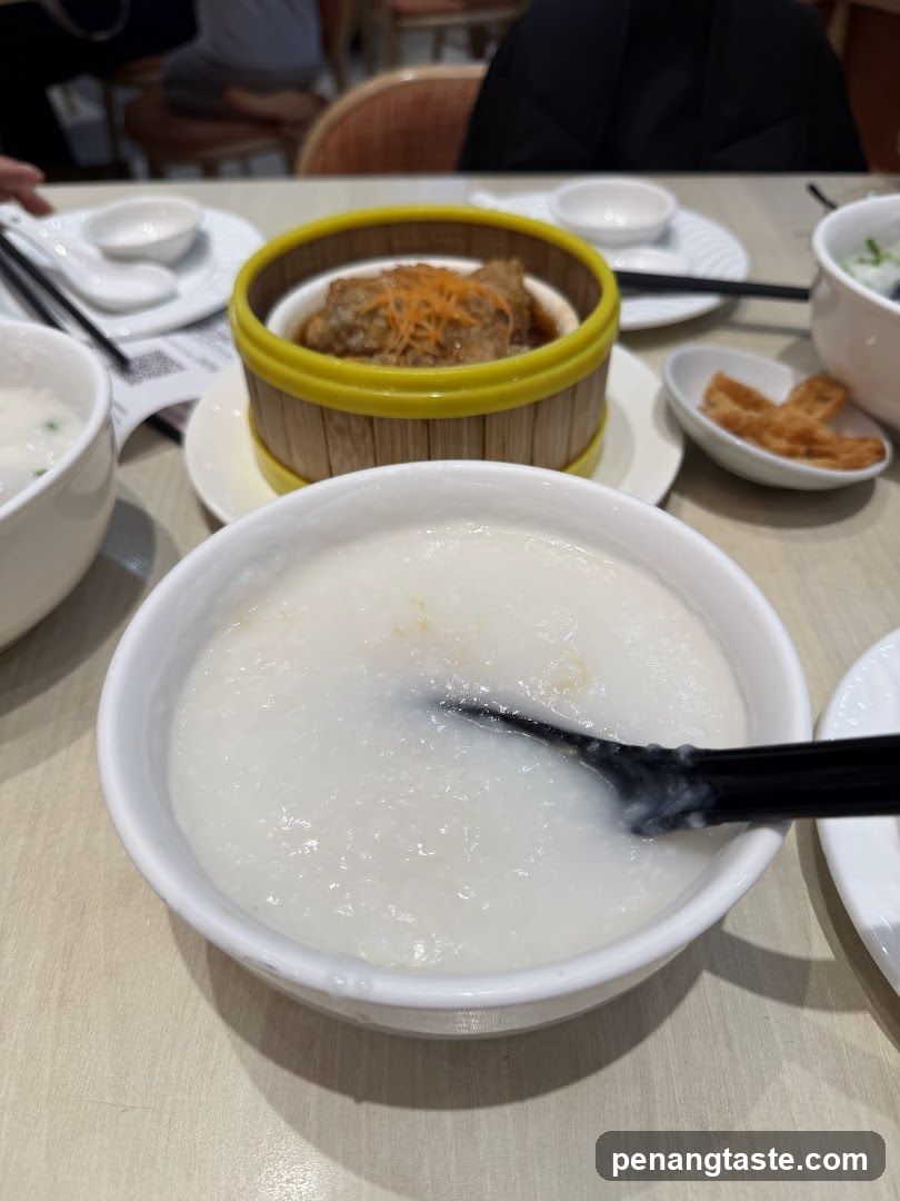 Dining Table with Congee and Dim Sum