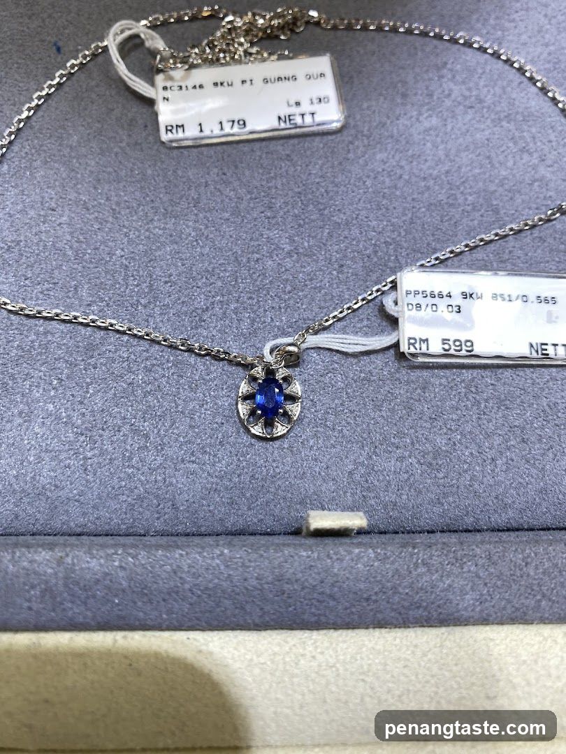 Jewelry Display with Price Tags