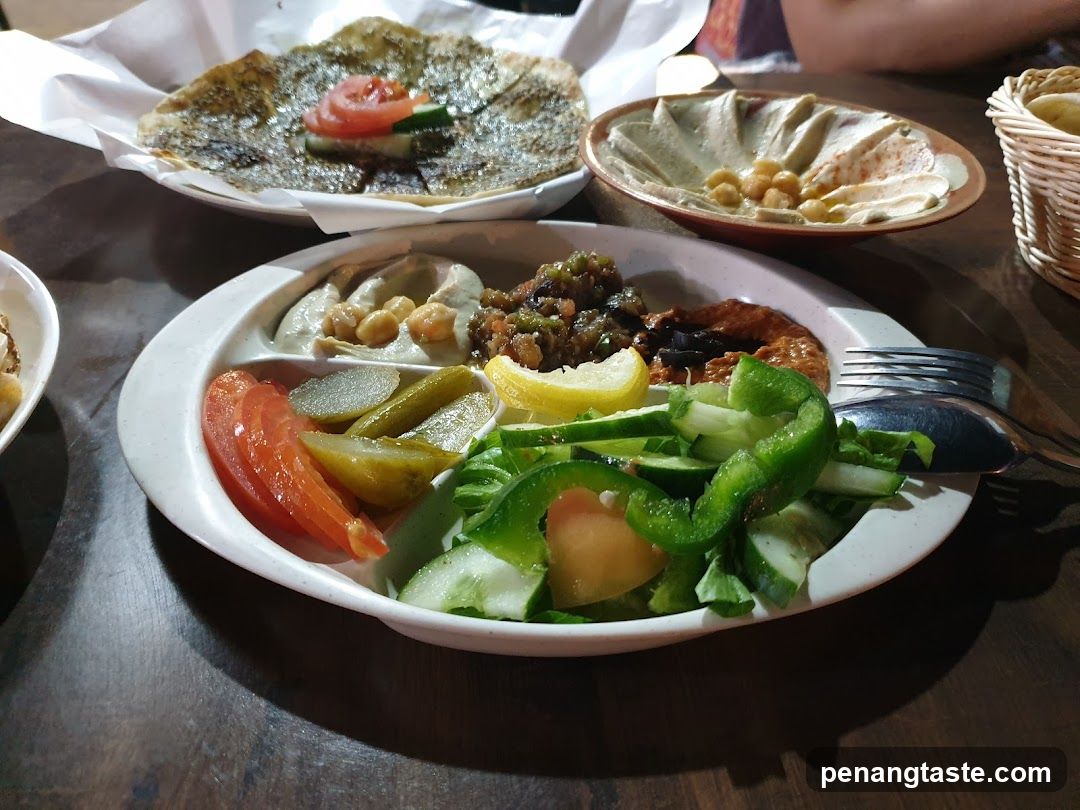 Mediterranean Platter with Hummus and Salad