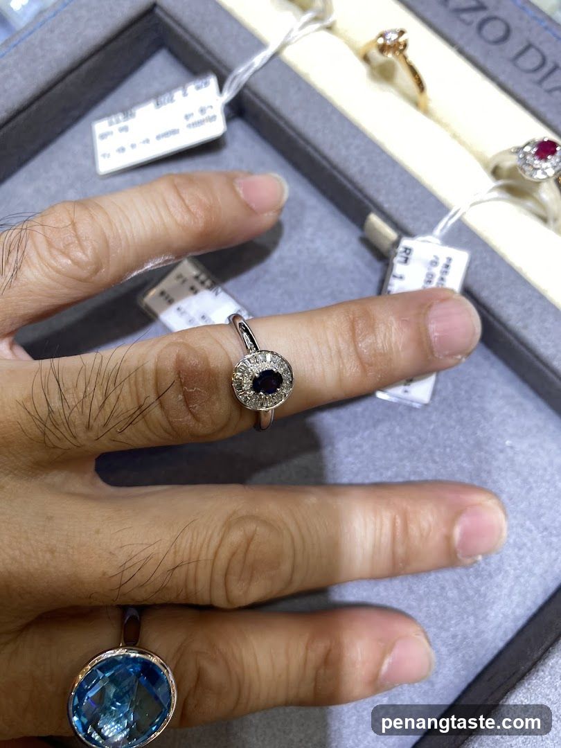 Jewelry Display with Rings on Fingers