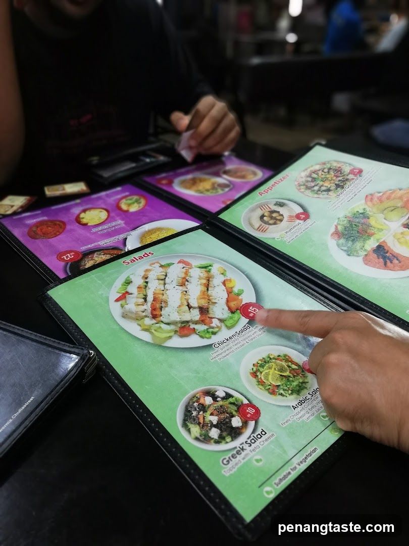 Dining Table with Menus