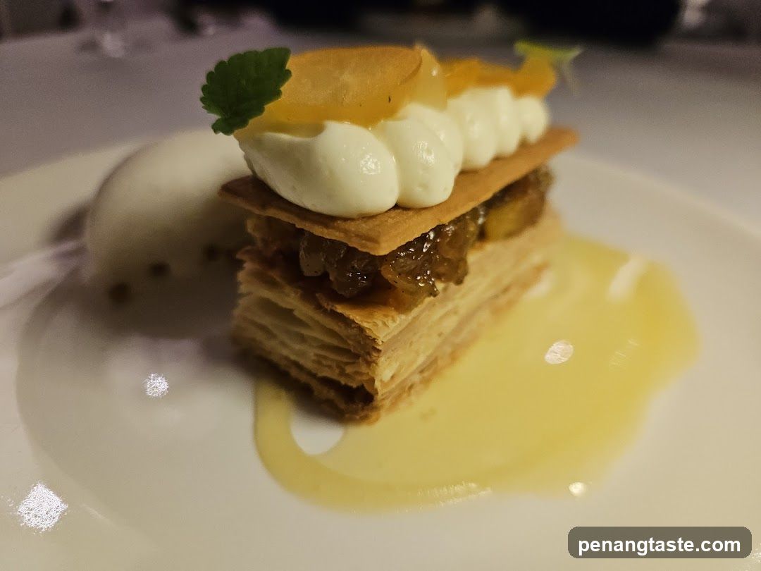 Dessert with Cream and Fruit Topping