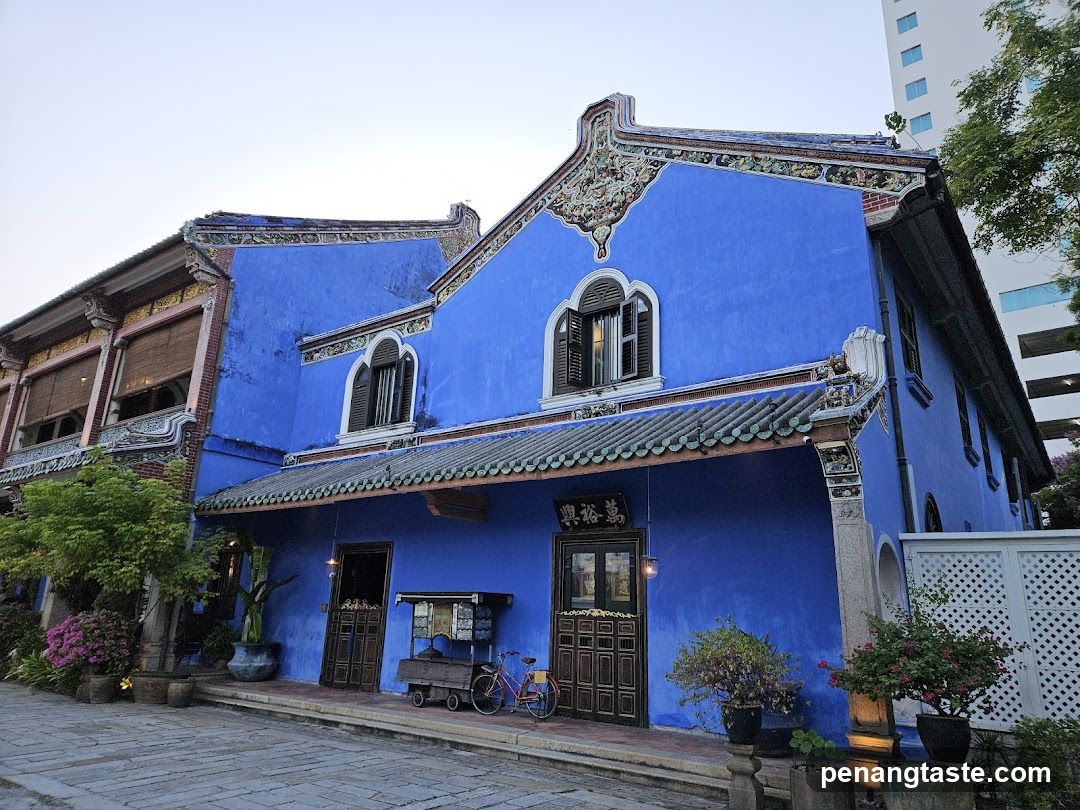 Blue Building Exterior