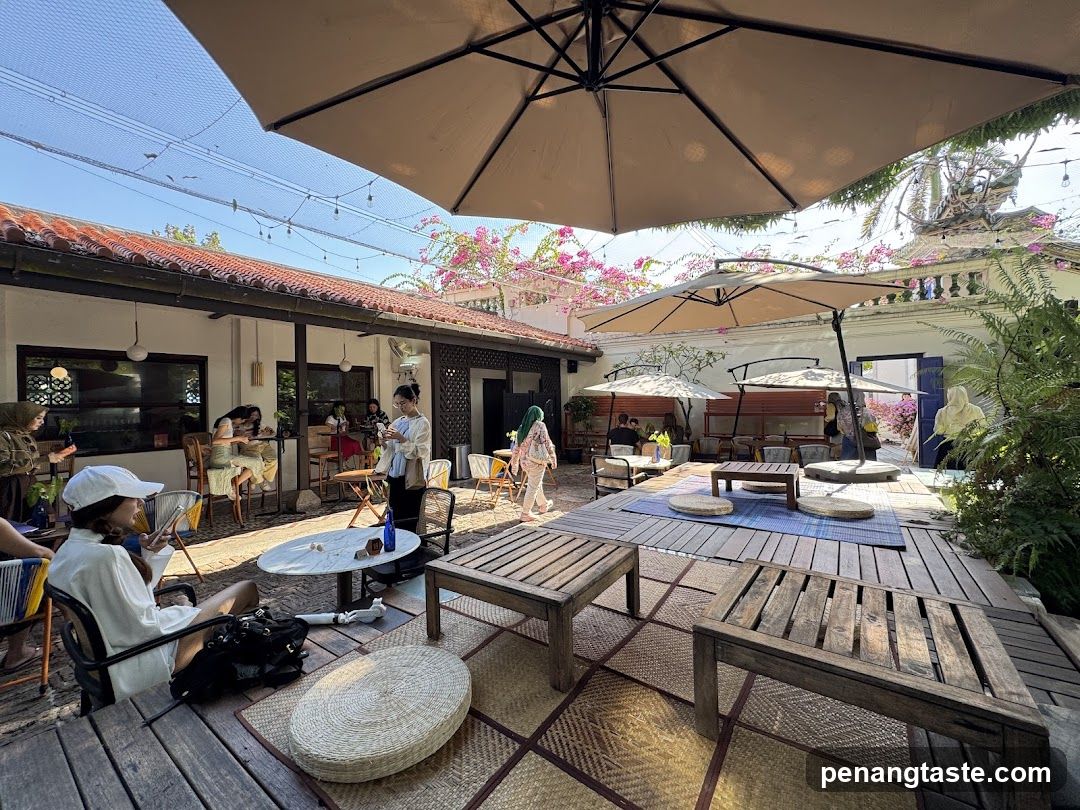 Outdoor Cafe Patio Scene