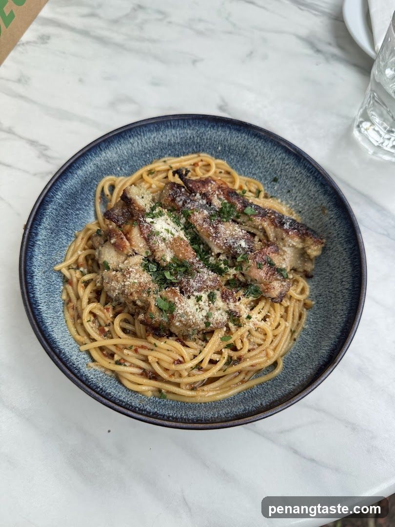 Spaghetti with Grilled Fish