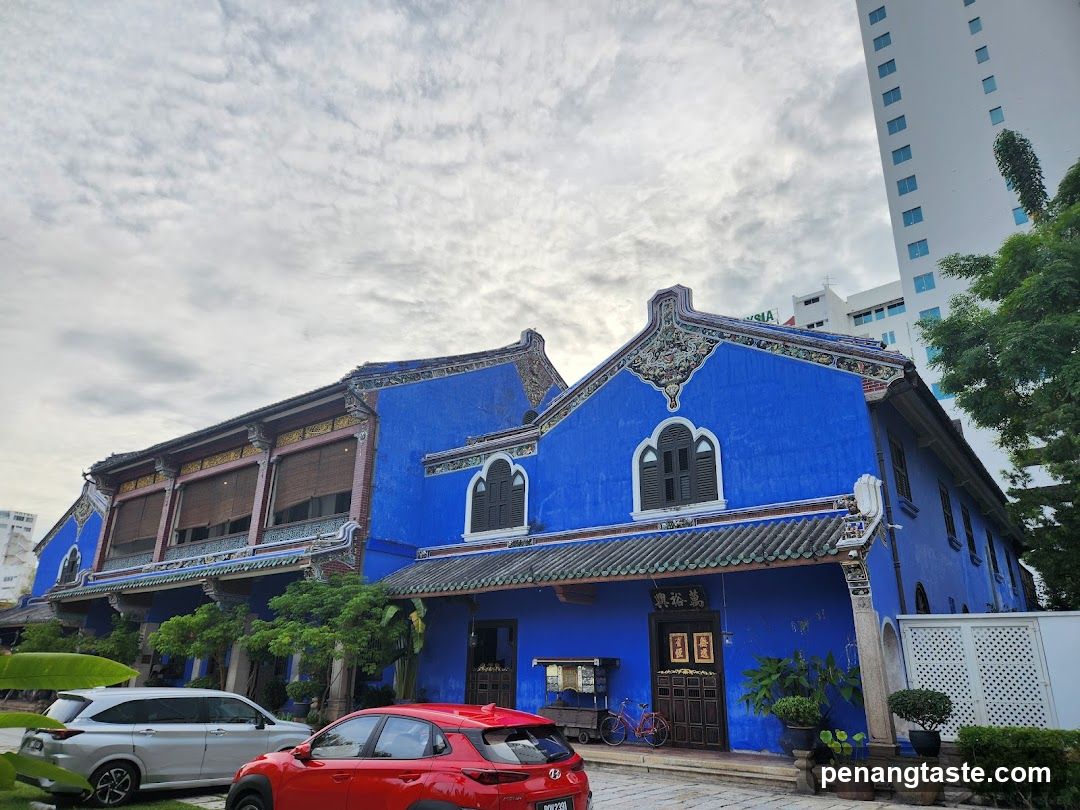 Blue Building Exterior