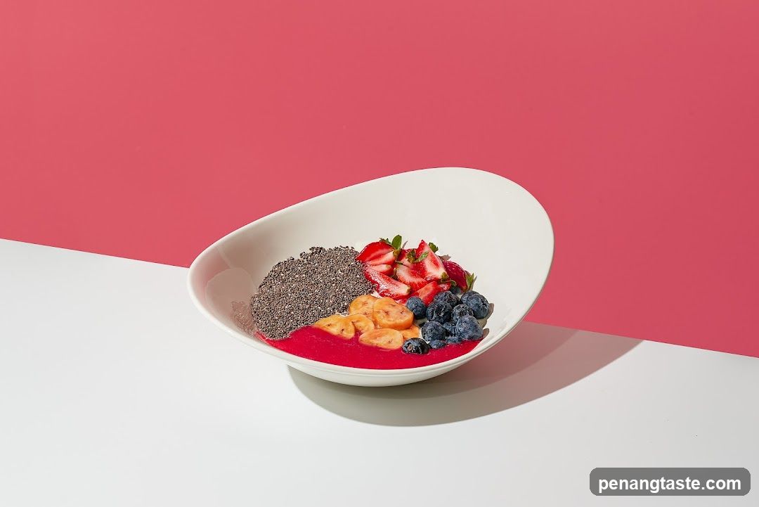 Acai Bowl with Fruits and Chia Seeds