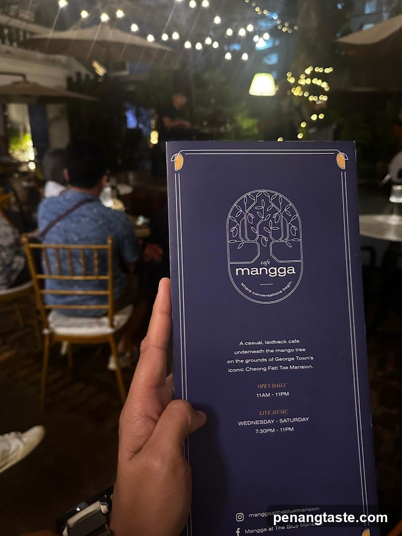 Cafe Mangga Menu Card