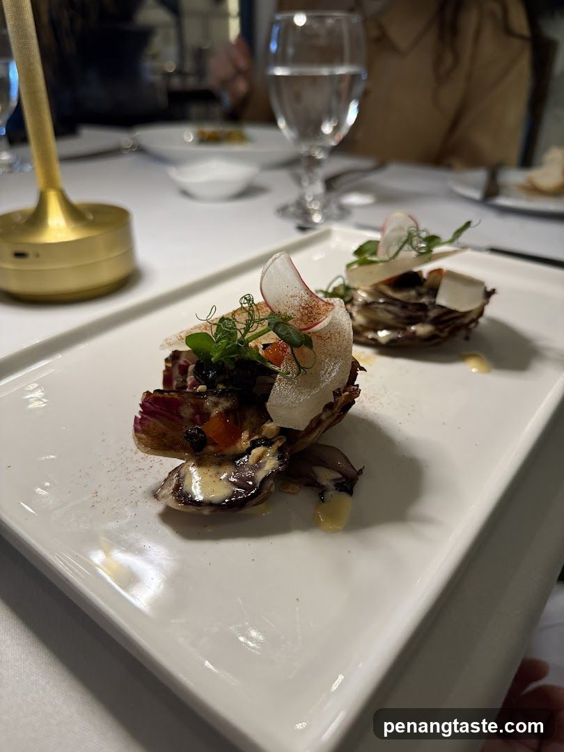 Elegant Plated Dish with Garnish