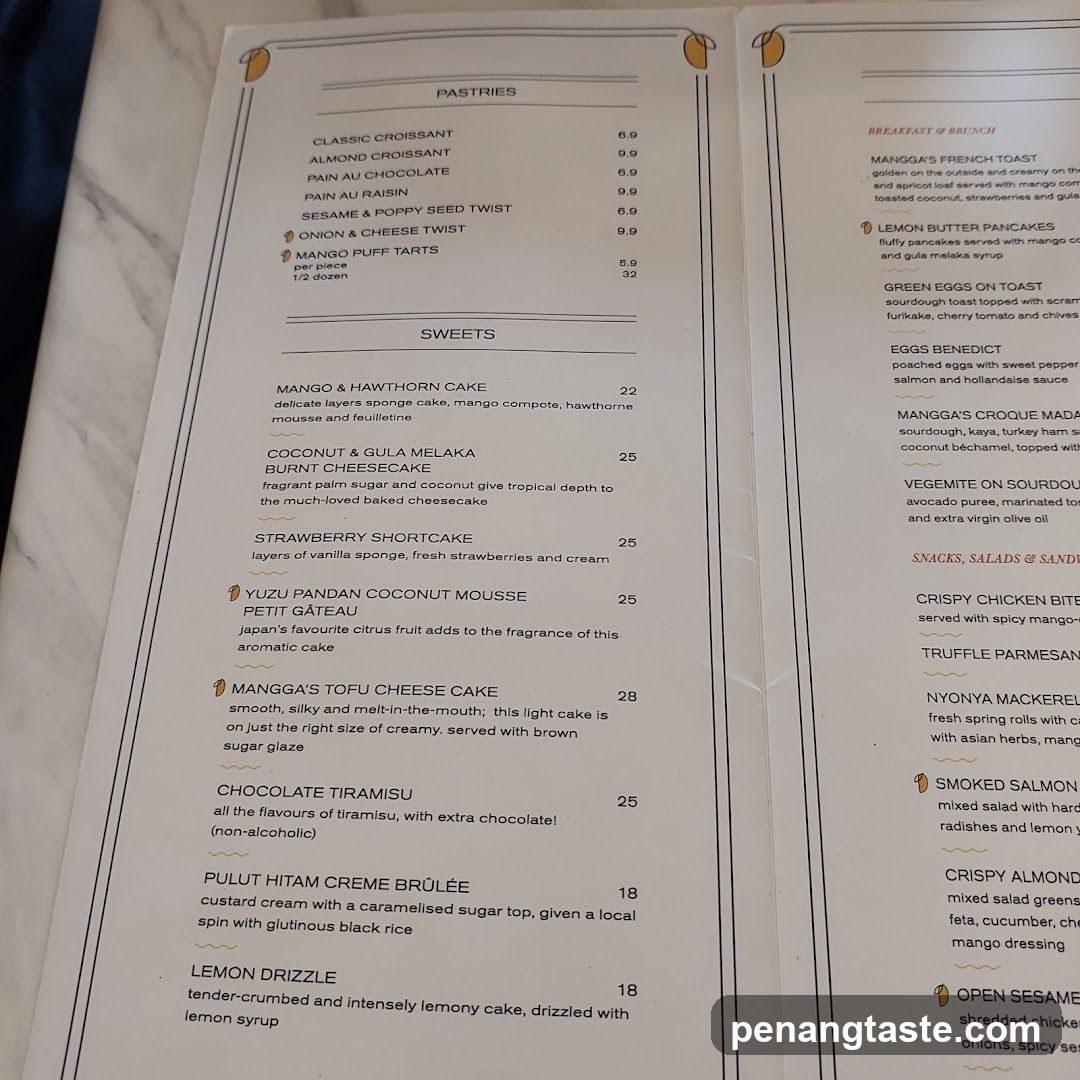 Dining Menu