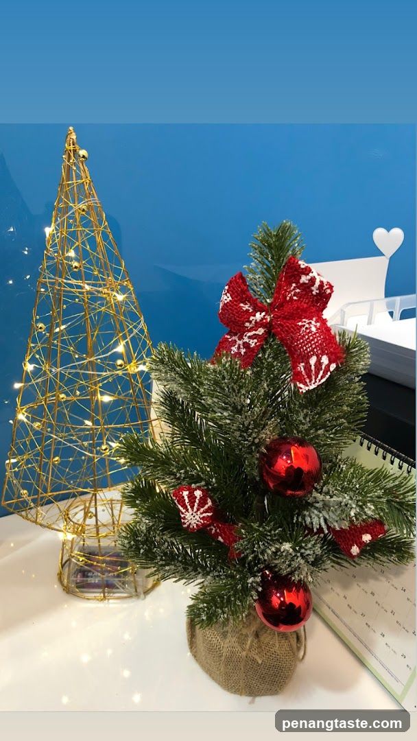 Christmas Decorations on a Table