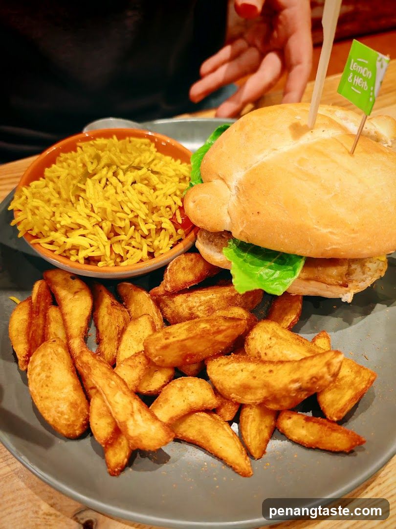 Lemon & Herb Burger Meal