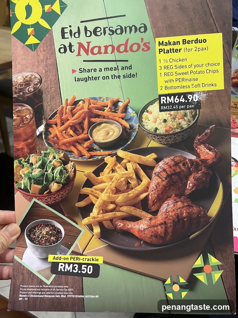 Nando's Eid bersama promotion flyer