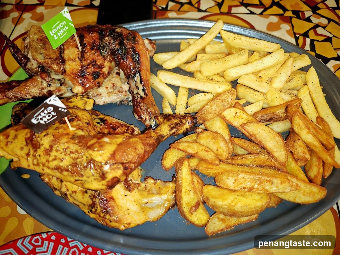 Grilled Chicken and Fries Platter