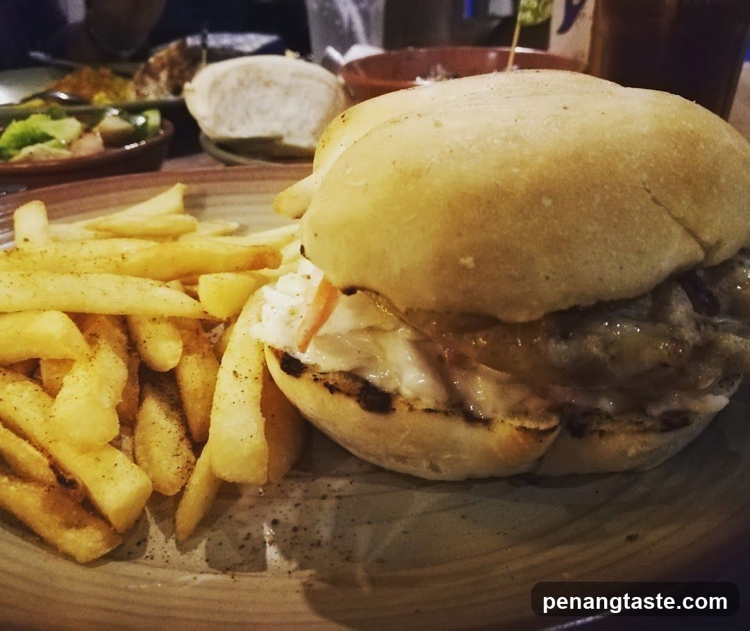 Burger and Fries Meal