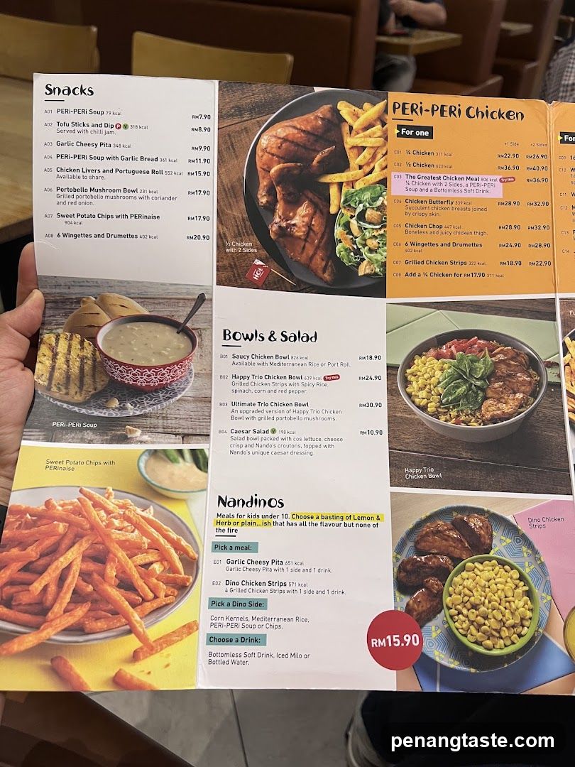 Peri-Peri Chicken Menu
