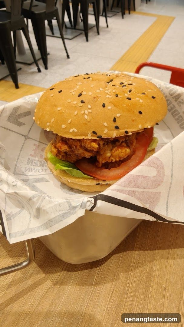 KFC Burger with Fried Chicken